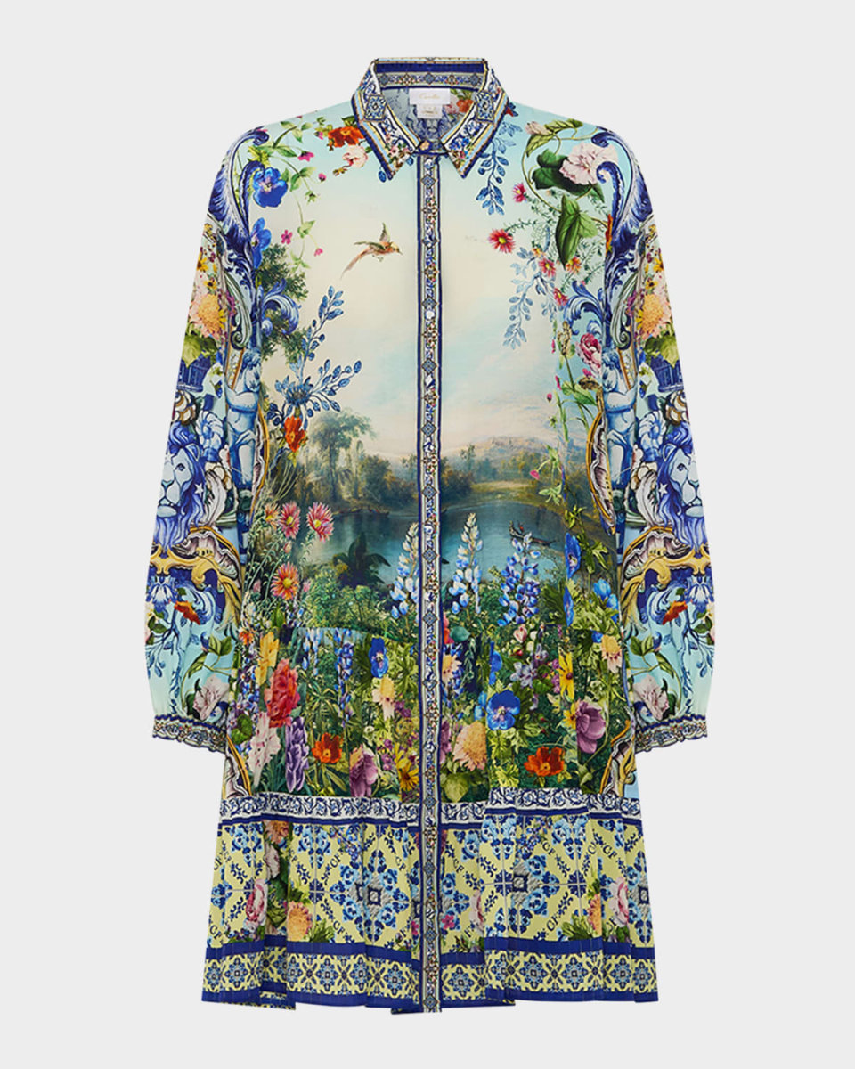 Wall to Wall Wonders Long-Sleeve Tiered Mini Dress
